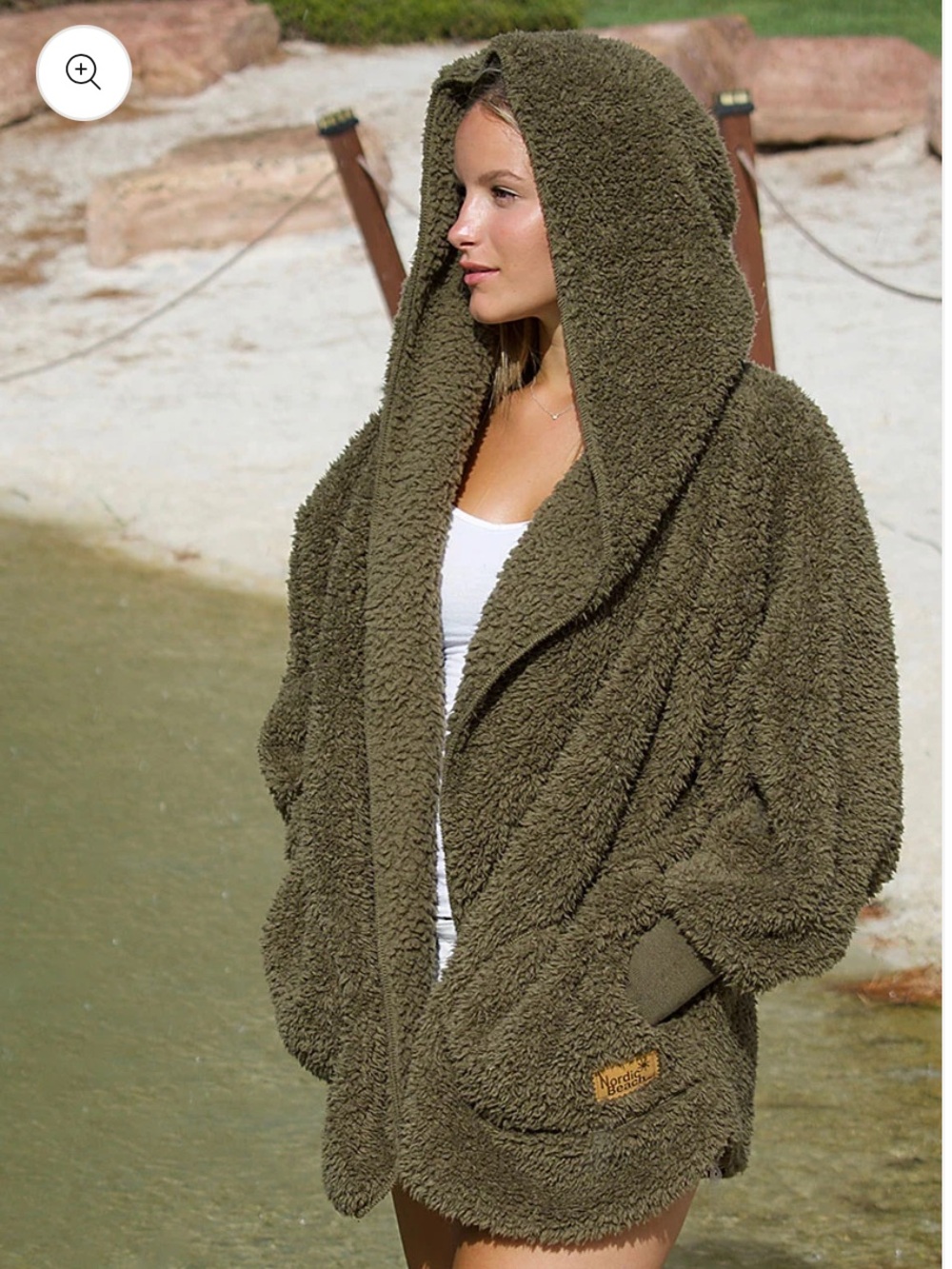 Women’s Nordic Beach Olive green wrap